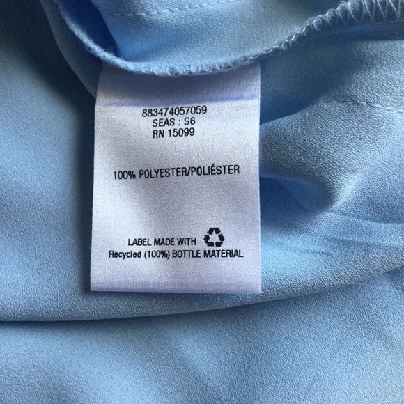 Metaphor Lt. Blue Tiered Sleeveless Top - Picture 5 of 8